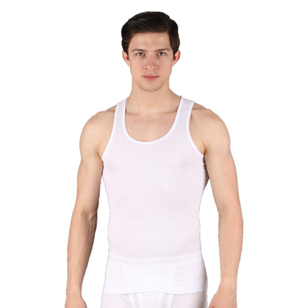 Men's Super Combed Cotton Rib Solid Round Neck Muscle Vest at Rs 300/piece  in Adilabad