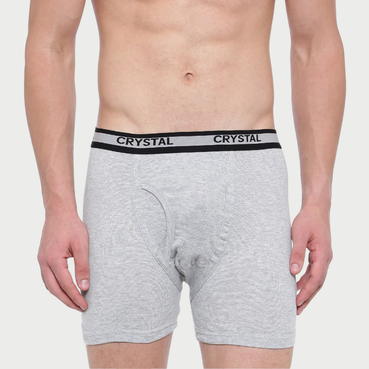 Rib Trunks - Grey Melange