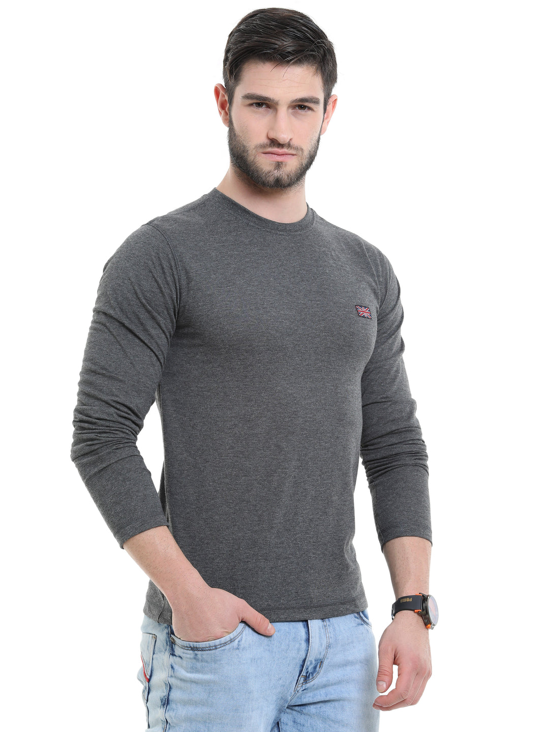 Long Sleeve T-Shirt (Charcoal Melange)