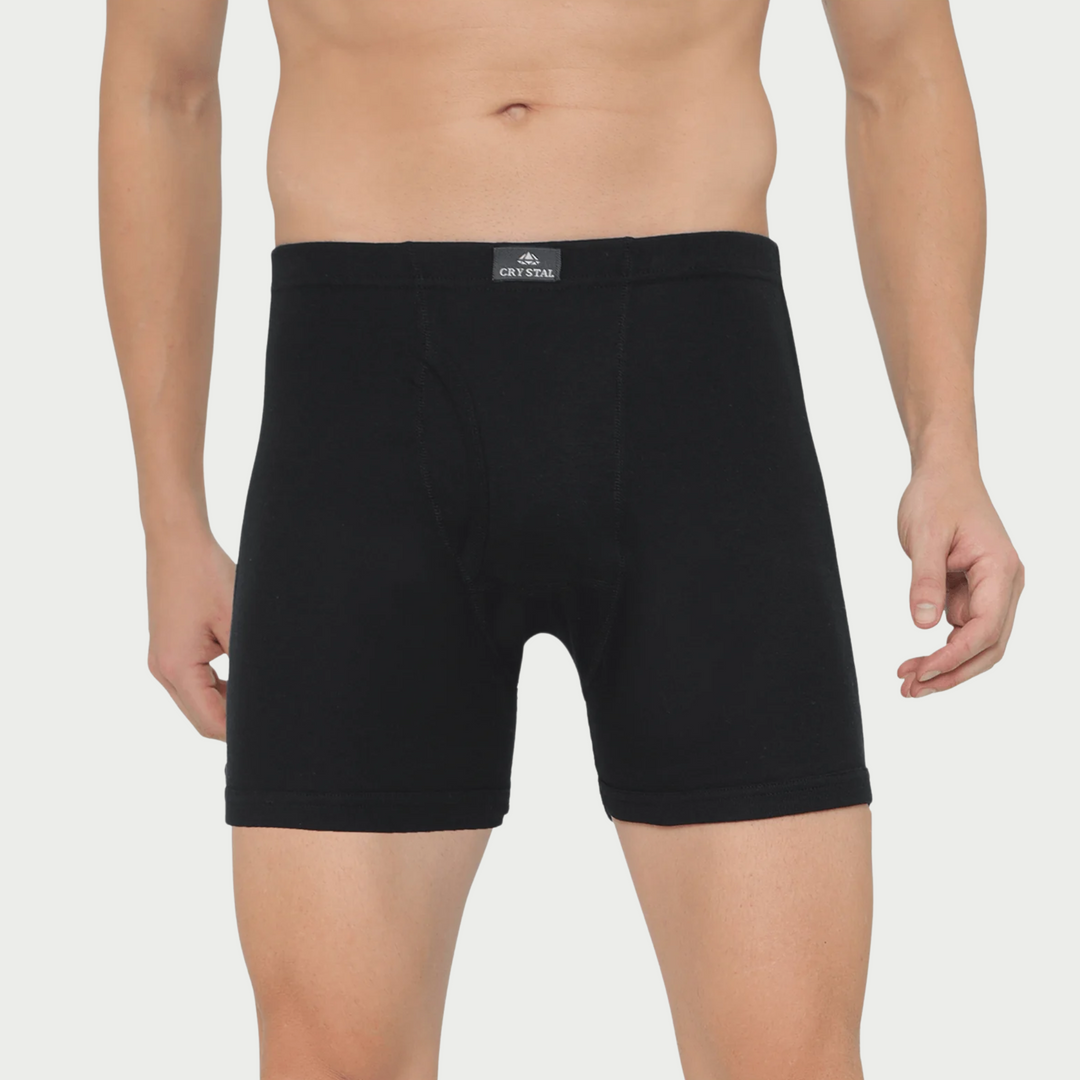 Silver trunks black