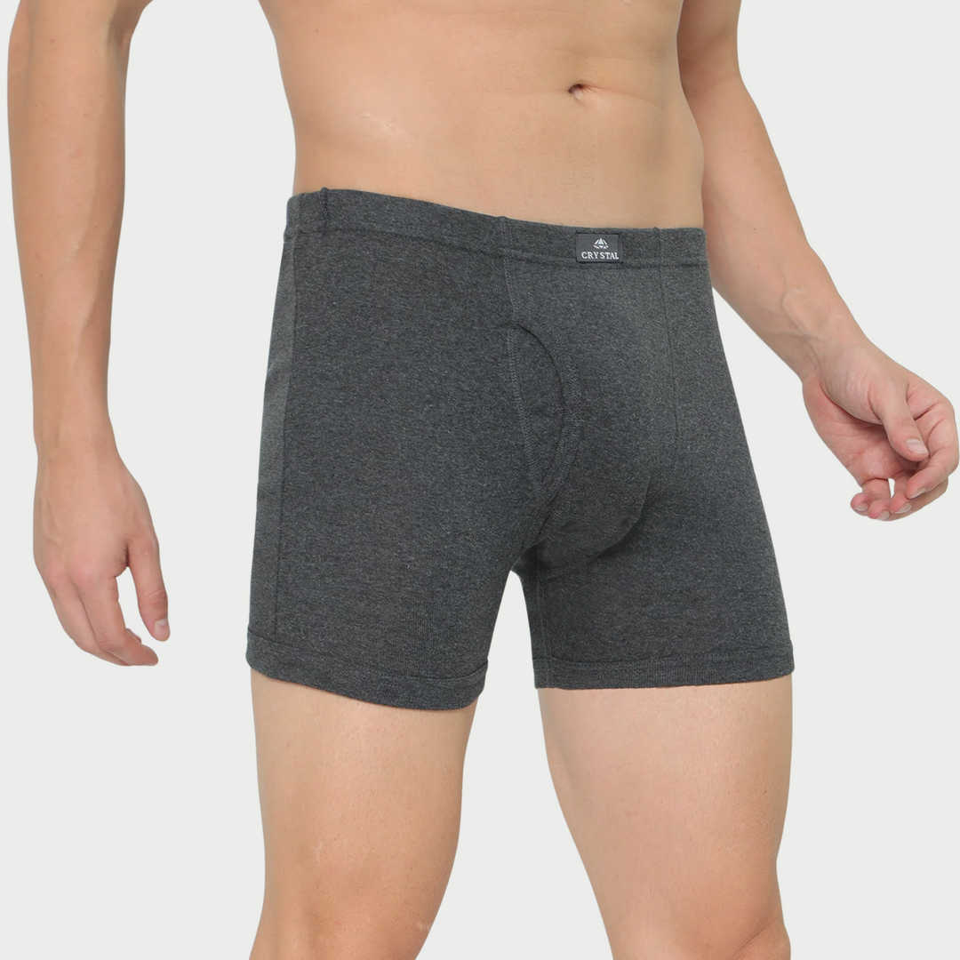 Silver trunks charcoal melange