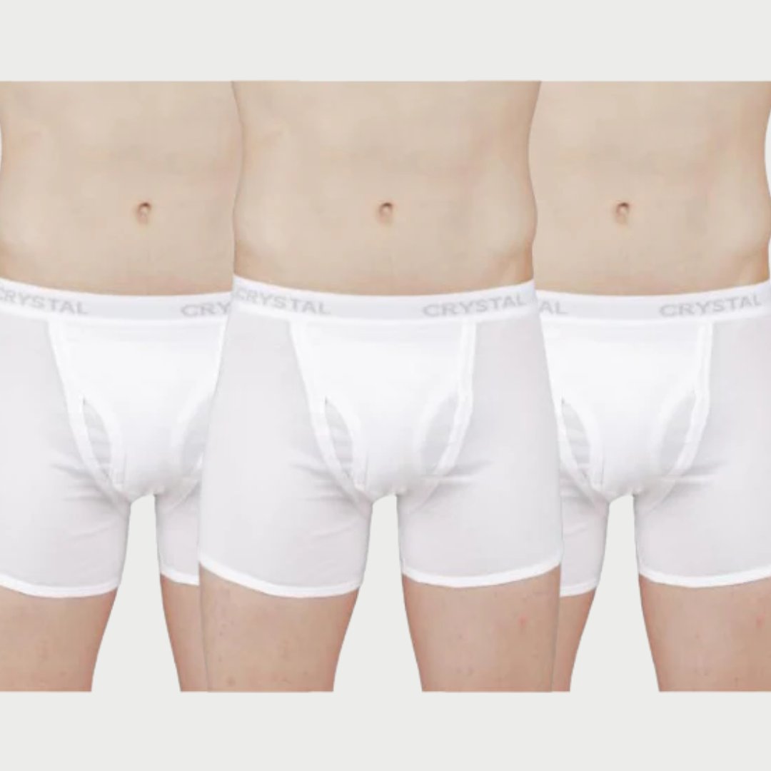 Rib Trunks-white (Pack of 3)